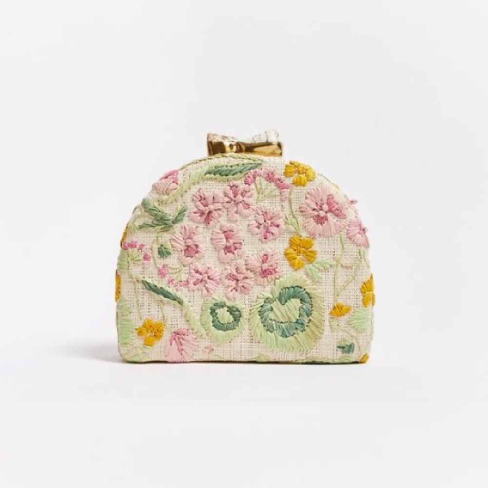 PAMELA MUNSON X RILEY SHEEHEY Straw Clutch / Crossbody